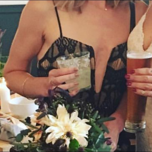 ANGL Black Lace Dress - Picture 8 of 8